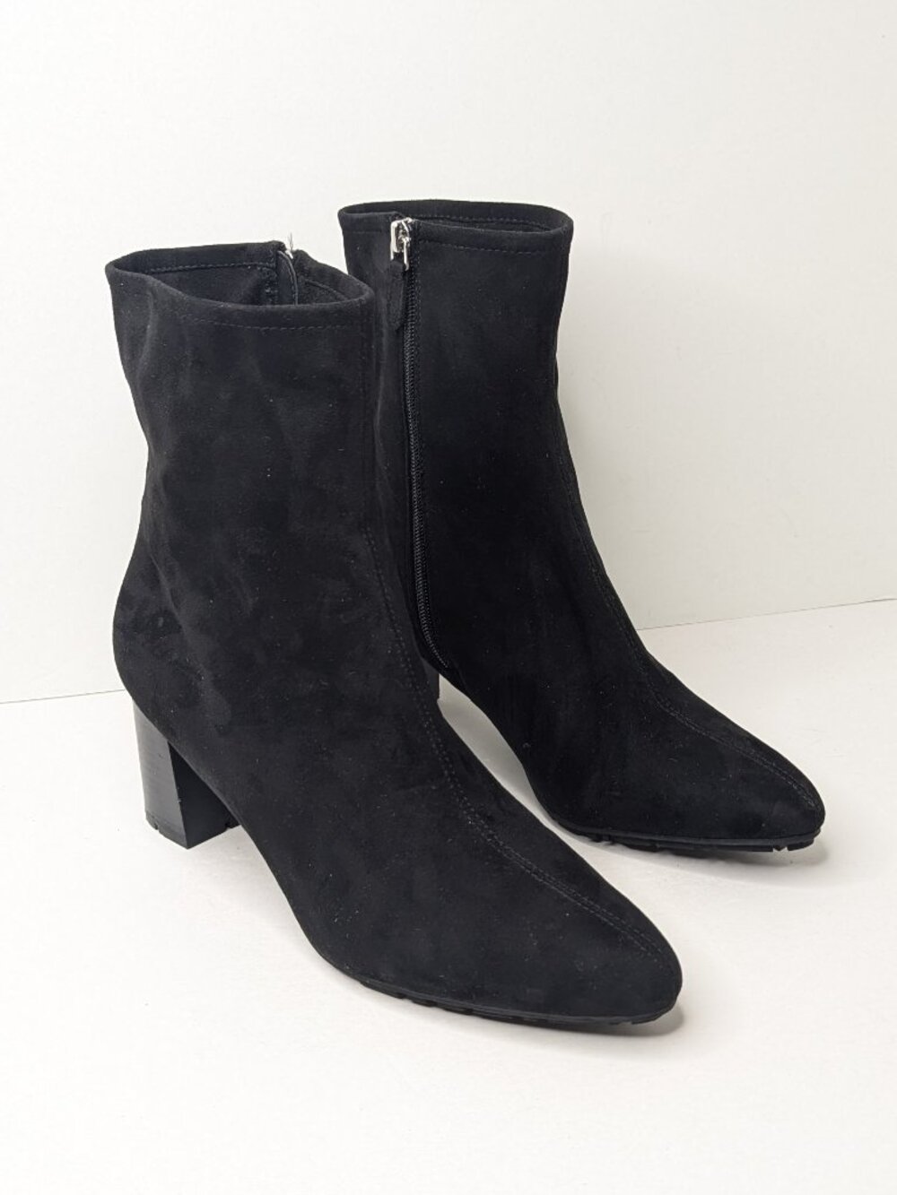 Aerosoles Baylor Block Heel Booties Black Womens 11